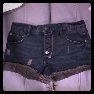 Free people distressed shorts sz 25